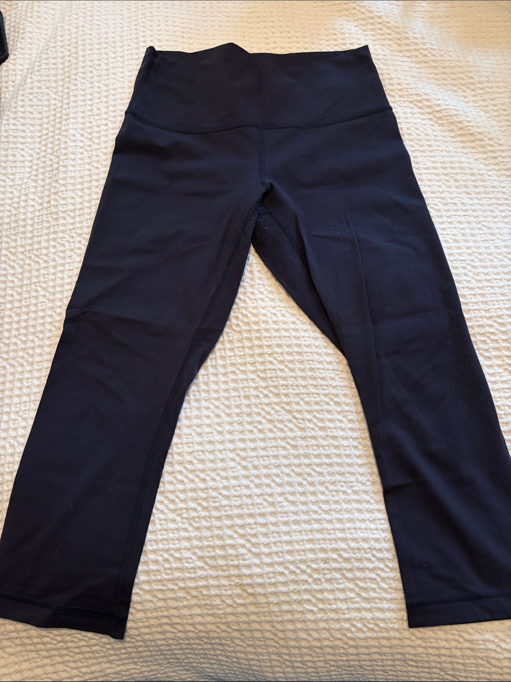 lululemon athletica Navy Wunder Under High-Rise Cropped Leggings